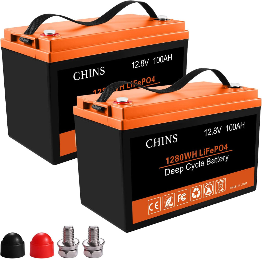 12V 100AH LiFePO4 Lithium Battery with 100A BMS F2976