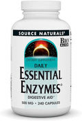 500mg Enzyme Supplement 240 Capsules X13992