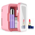 4L Portable Cooler and Warmer Skincare Fridge with LED Mirror M1359