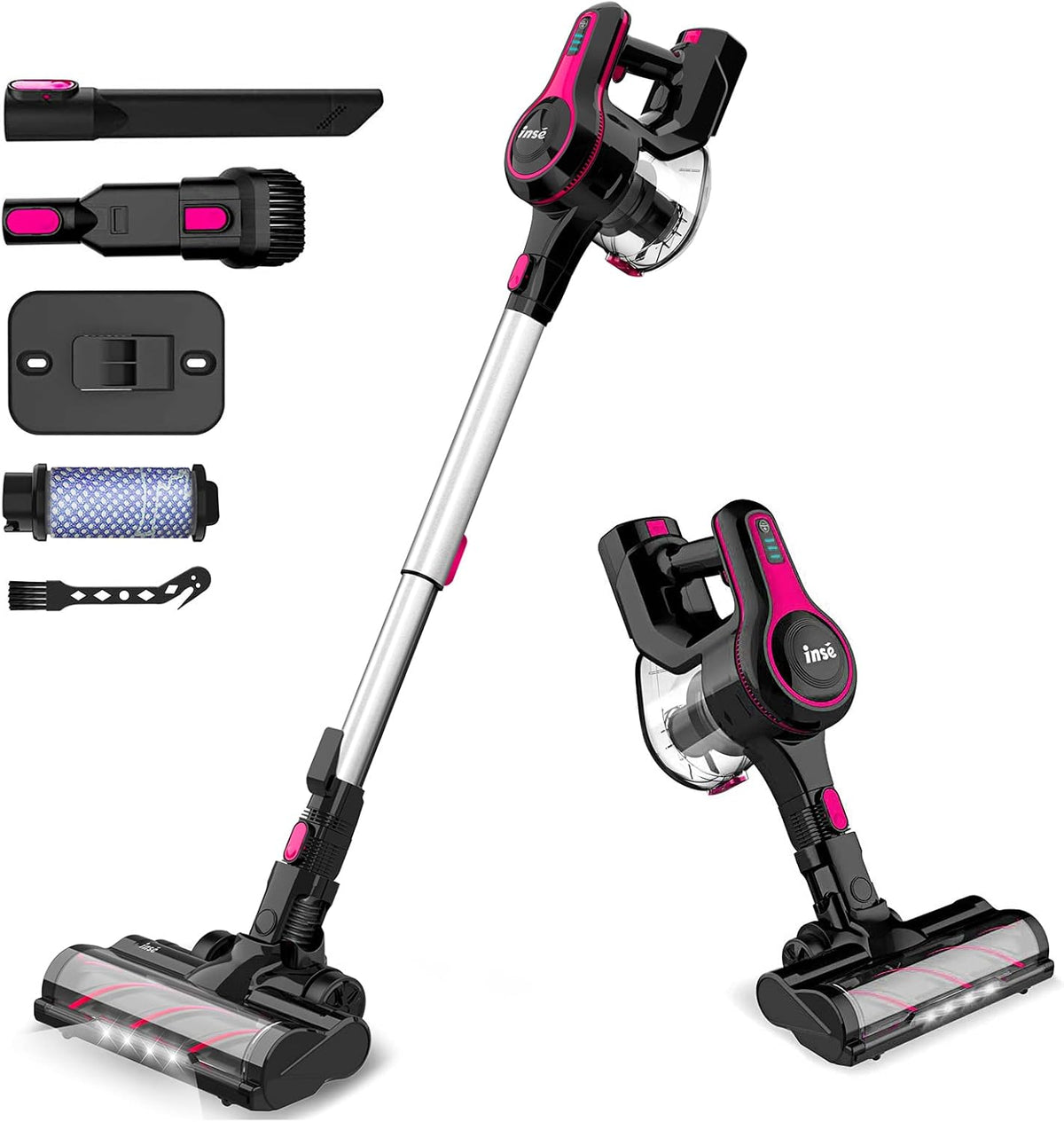 Cordless Vacuum Cleaner, Lightweight 6 in 1 Stick Vacuum with 2200mAh Rechargeable Battery F445703