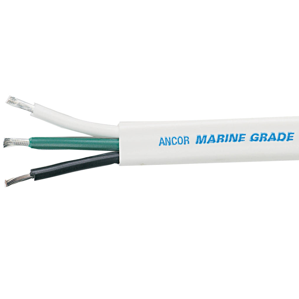 White 12/3 AWG Flat Triplex Cable J422