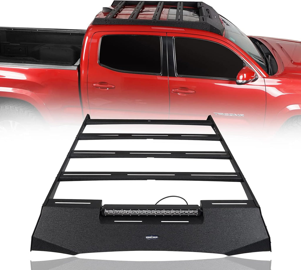Roof Rack Basket Cargo Carrier with 100W LED Light Bar S185265