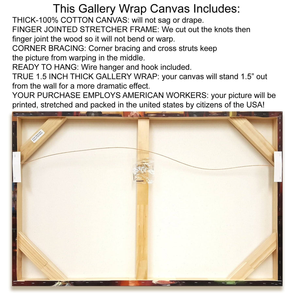 Garden Leaves Square Giclee on Gallery Wrap Canvas W484