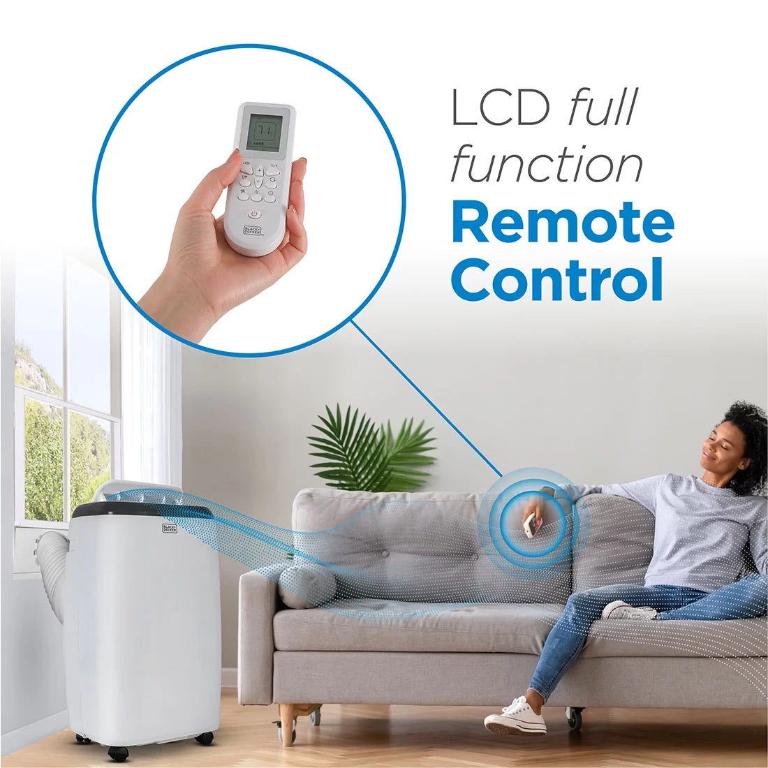 5,000 BTU Portable Air Conditioner with Remote Control, White F32789