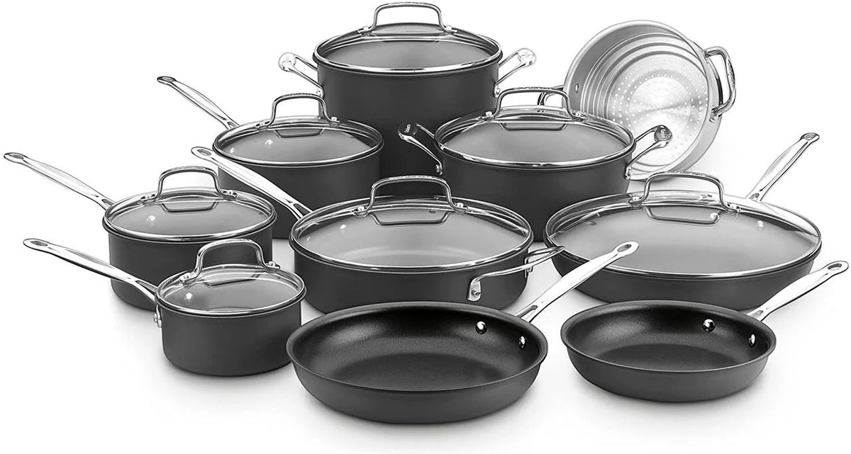 17 Piece Non-Stick Hard Anodized Cookware Set X9034