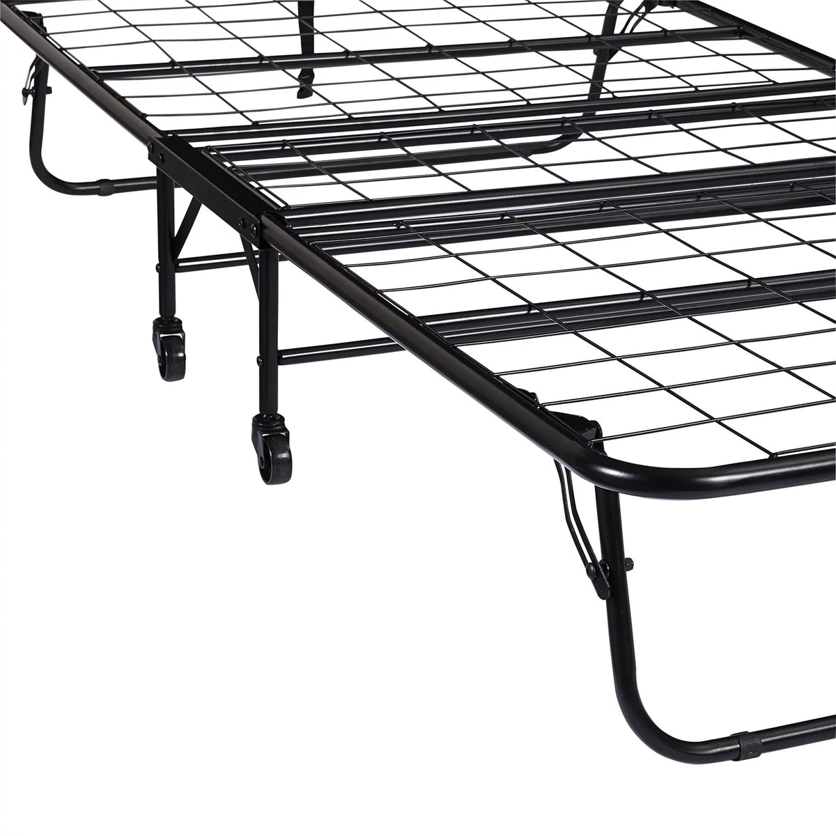Folding Rollaway Guest Bed with 5 Inch Mattress, Twin Y53672