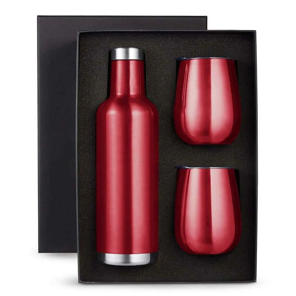 Set of 60 Stainless Steel Vacuum Insulated Wine Bottle with Lid J945
