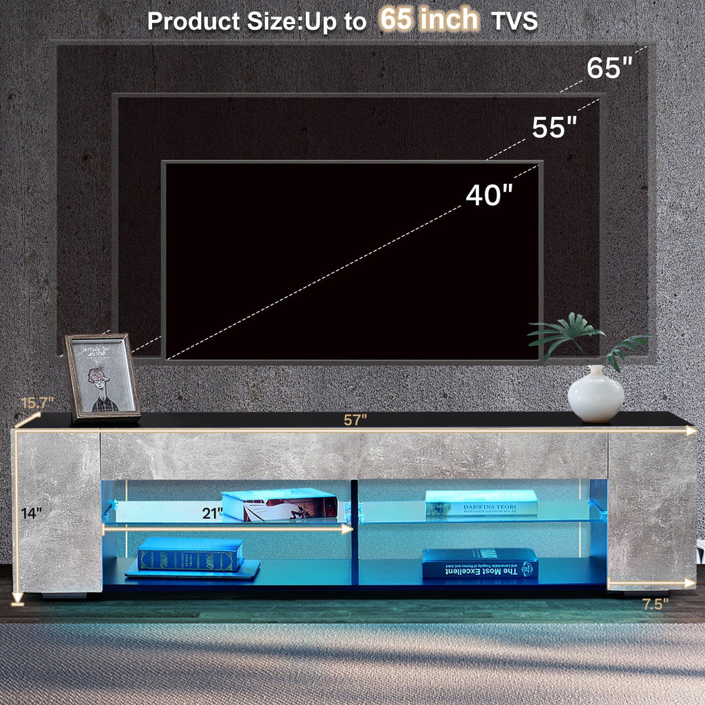 65 inch TV Stand with LED Lights D5699