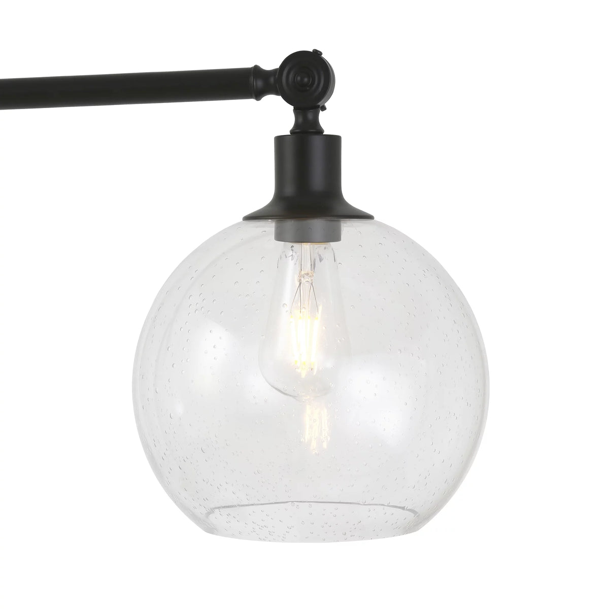 Industrial Metal Floor Lamp with Globe Shade I569