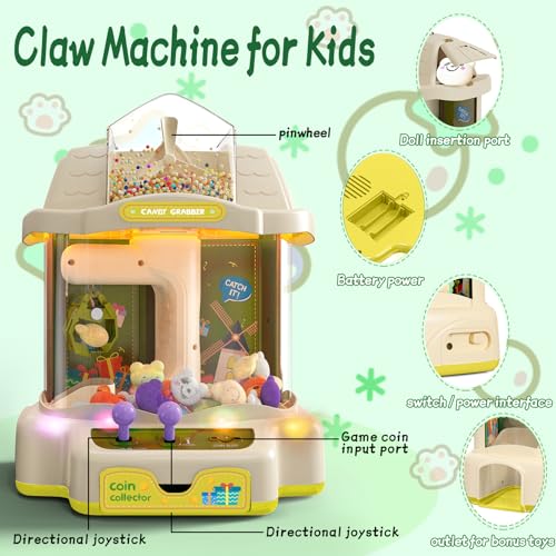 Claw Machine with LED Light and Adjustable Music T171