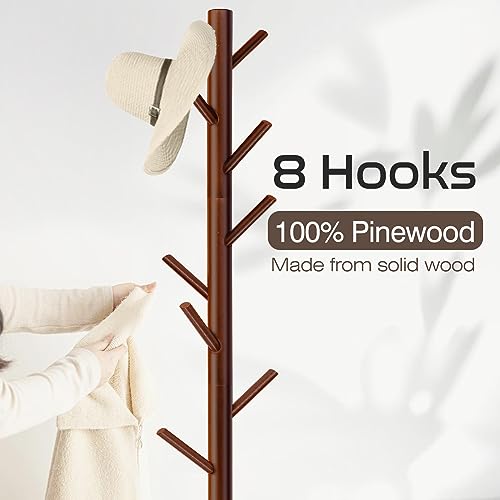 Freestanding Coat Rack with 8 Hooks X804