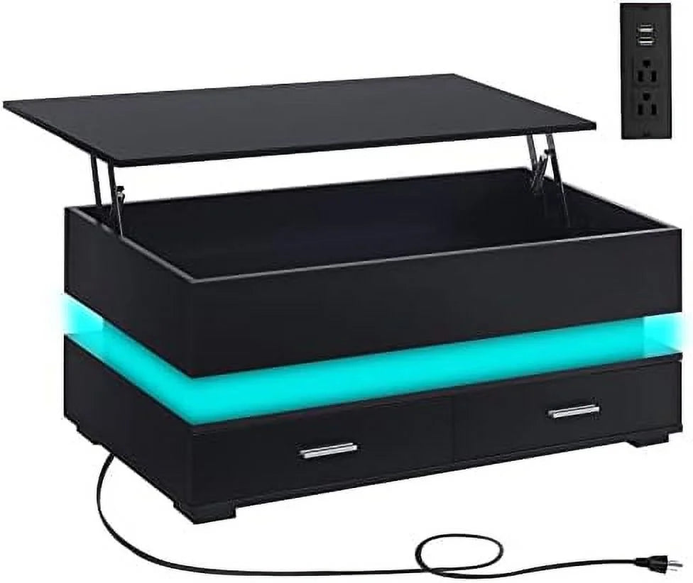 Lift Top Coffee Table with Charging Station X4283