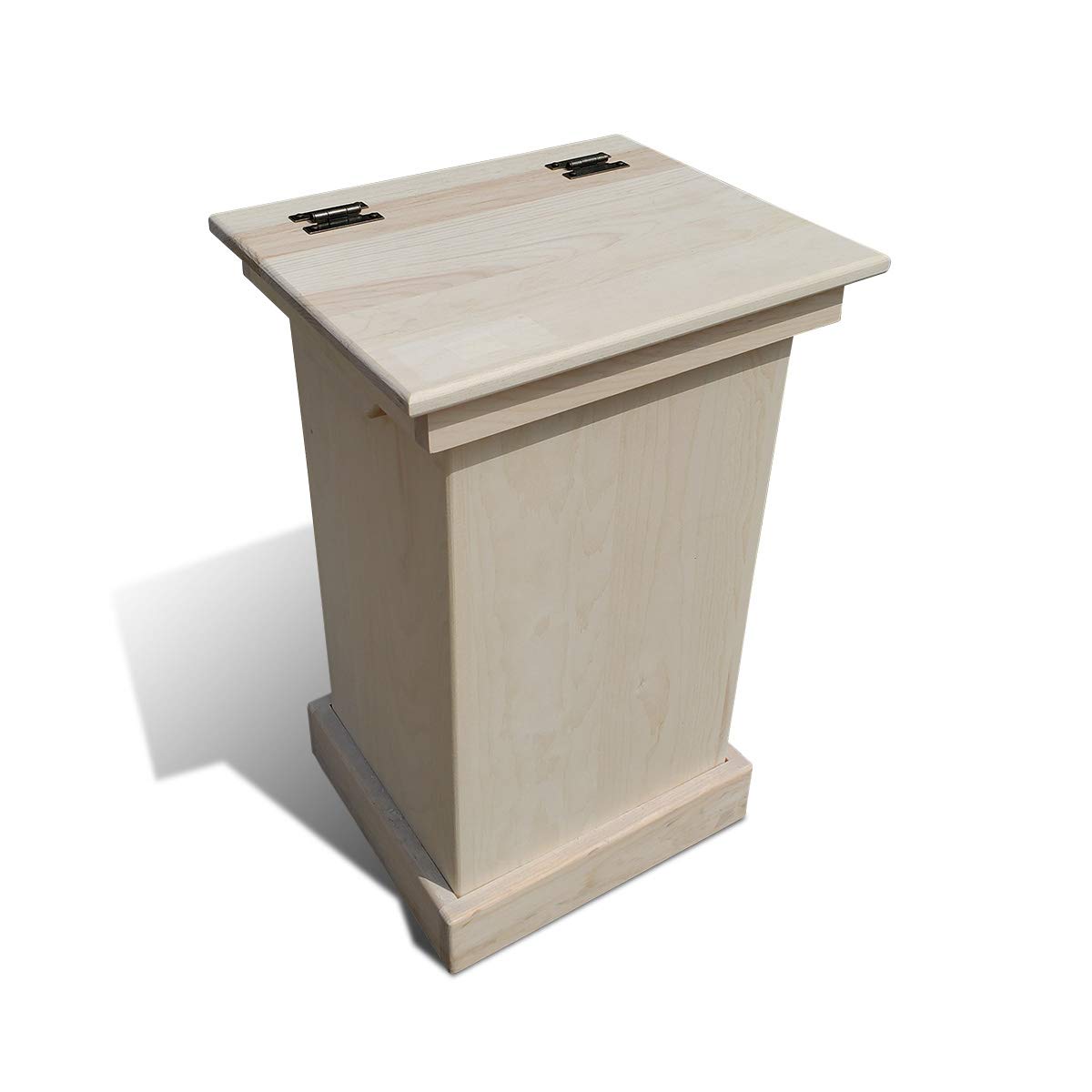 Lift Top Solid Wood Trash Can Cabinet Y689601