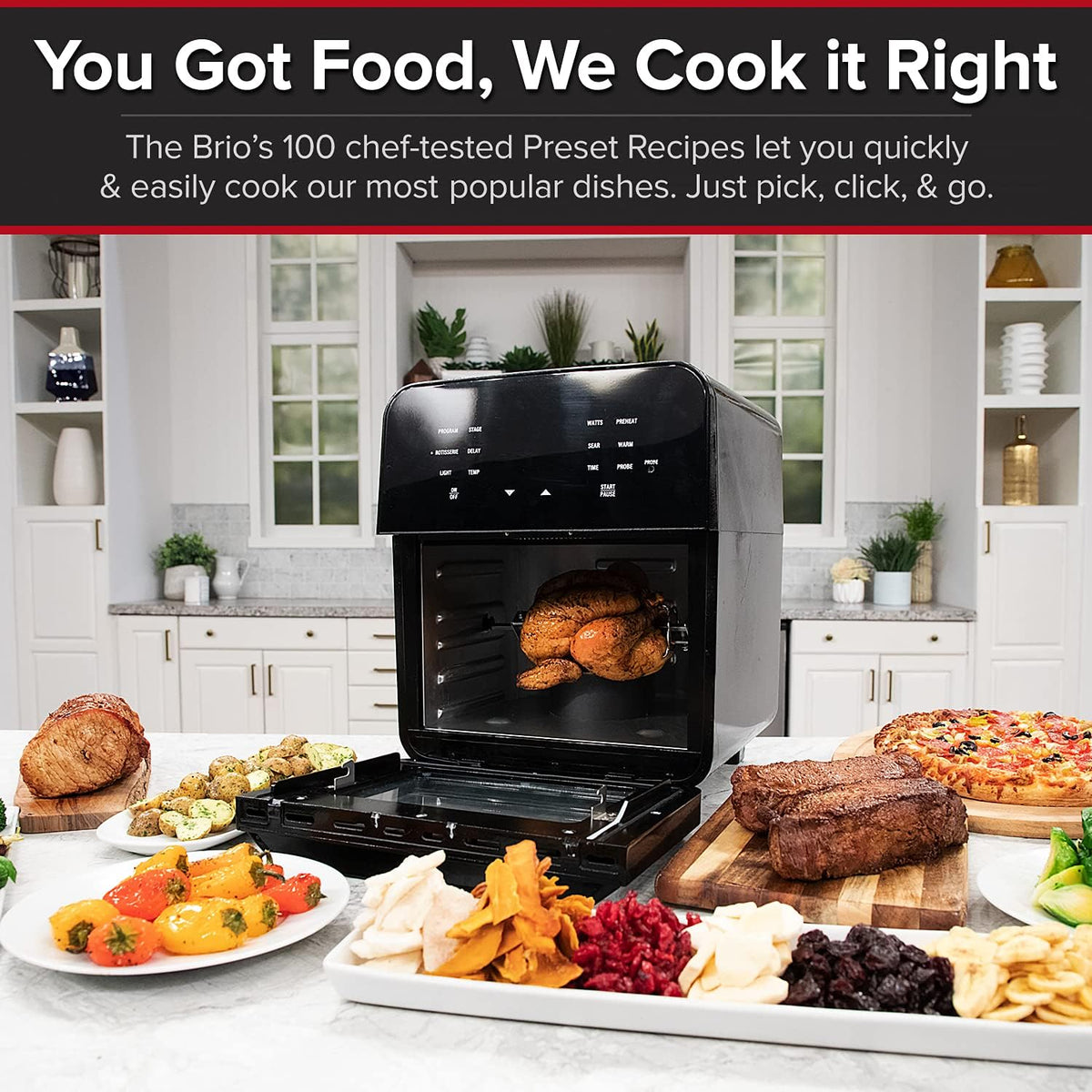 15.5-Quart Digital Air Fryer Oven with Rotisserie L3173