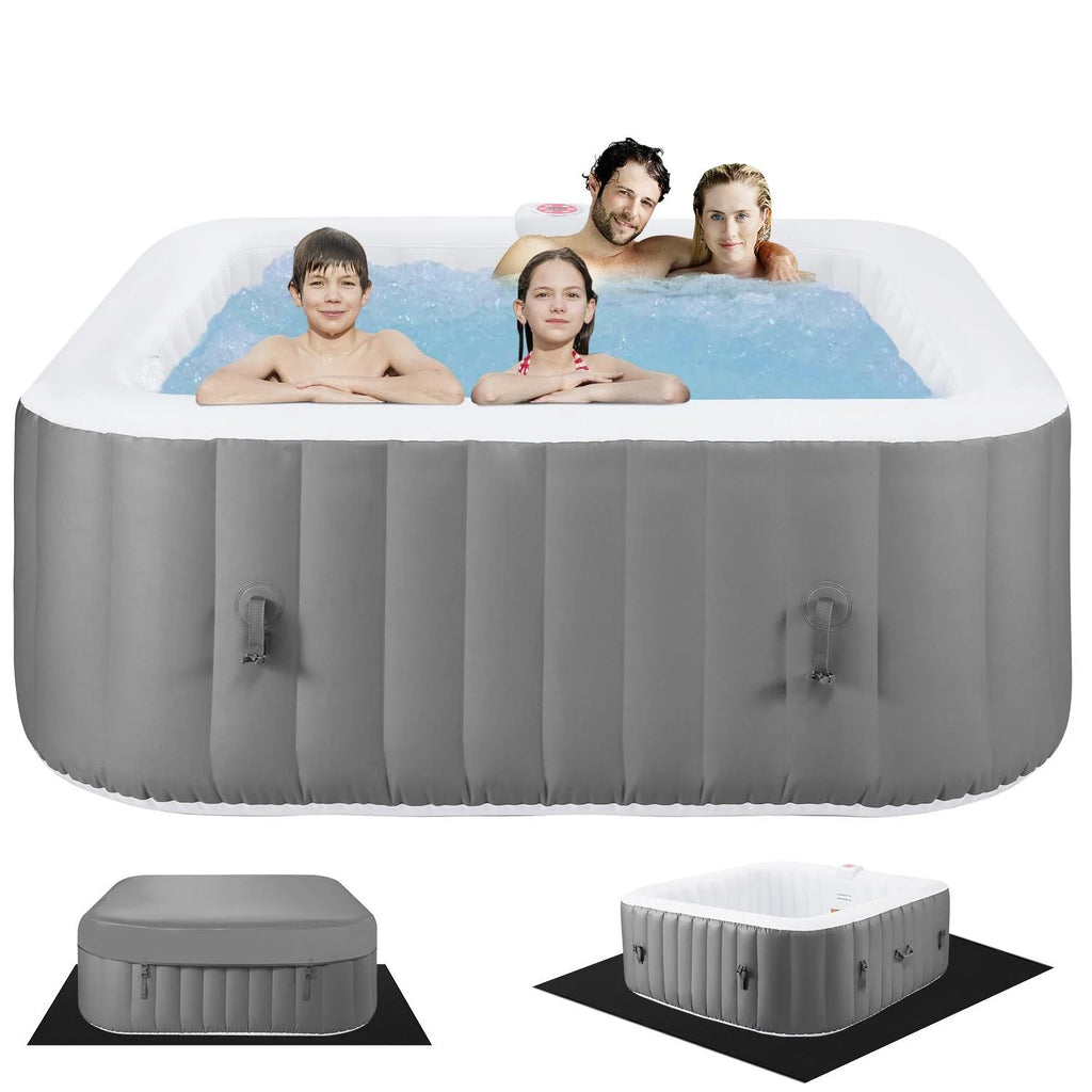 6 Person Inflatable Hot Tub with 130pcs Jet L2880