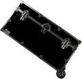Lockable Trunk Footlocker with Wheels 32 x 18 x 16.5 Inches K53429