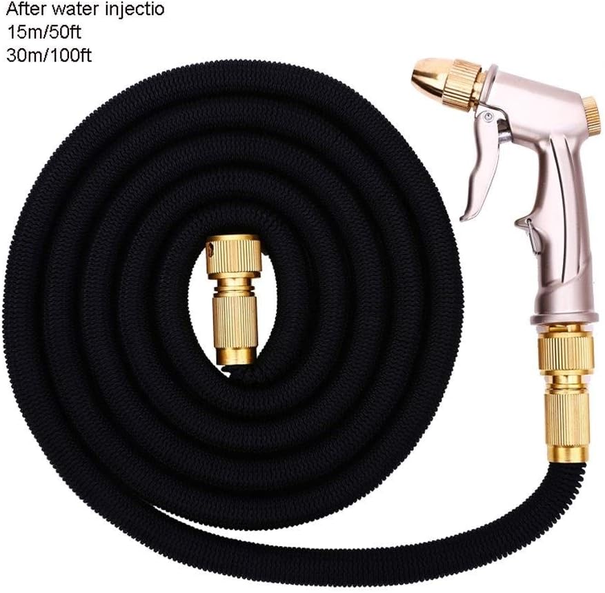 Flexible Expandable Garden Hose 50 Ft with Nozzle M6792