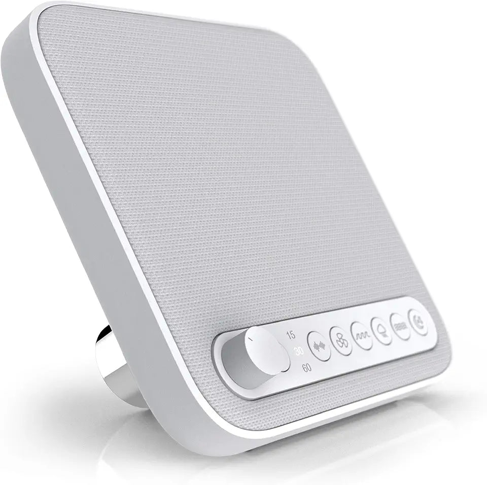 White Sleep Sound Machine with USB Charger I148
