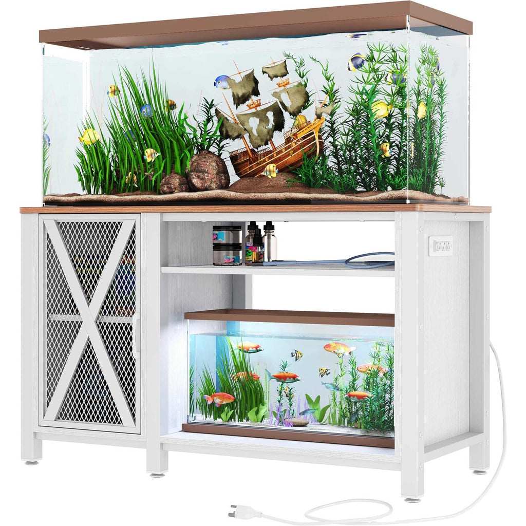 Heavy Duty Metal Aquarium Stand with Cabinet A977903