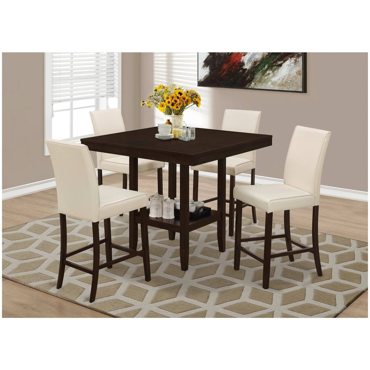 Cappuccino Counter Height Dining Table N919