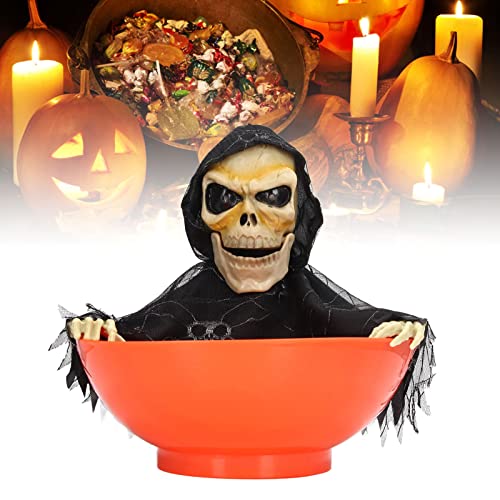 Animated Skeleton Candy Bowl with Light Up Eyes and Sound V203