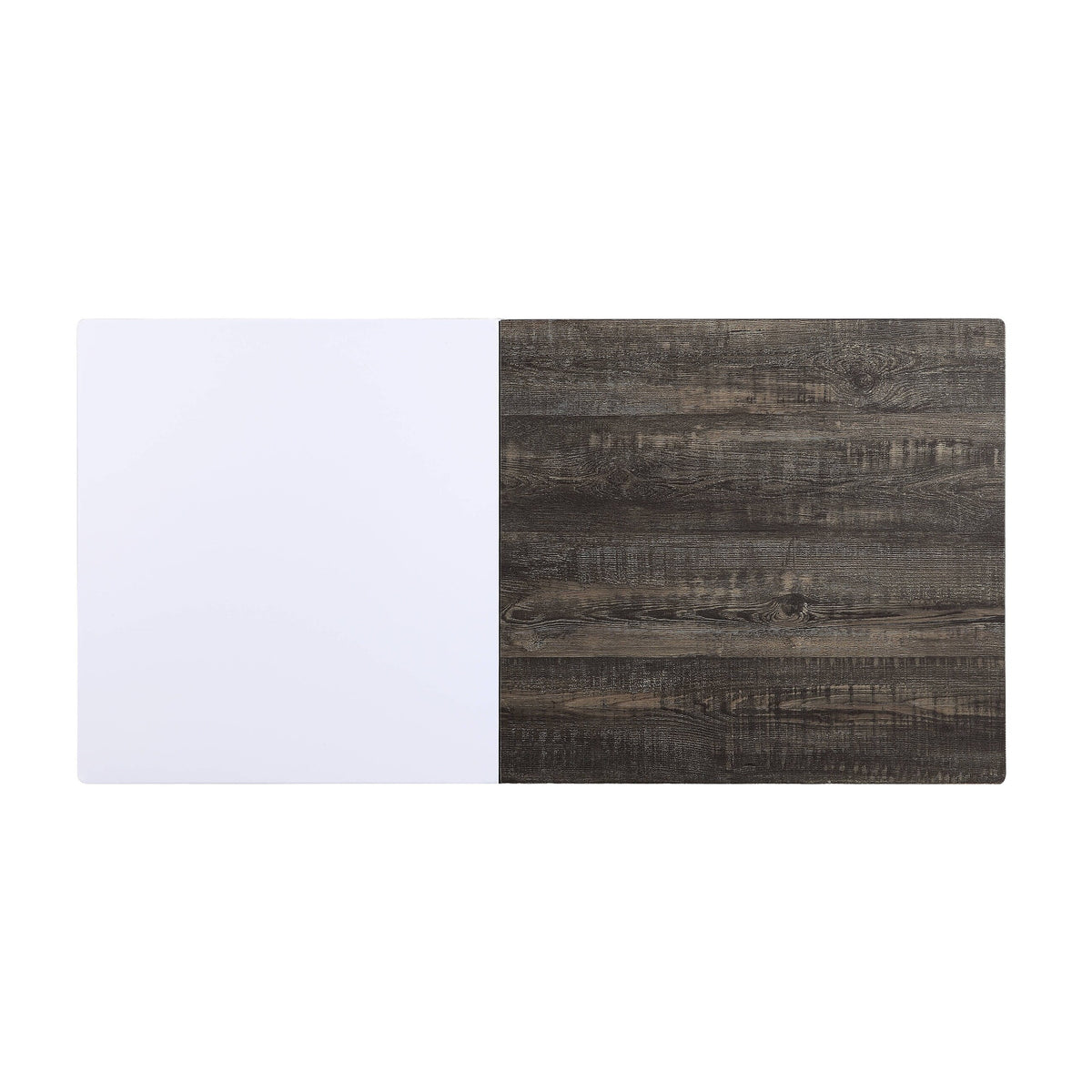 White High Gloss Rustic Oak Coffee Table V5071