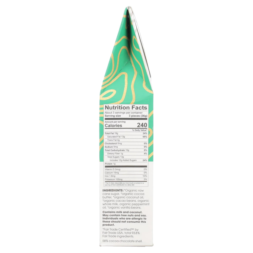 Mint Creme Organic Chocolate Truffles 10 Ct. Pack Of 8 I8430
