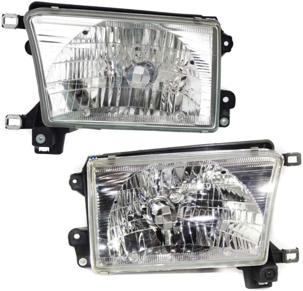 For 1999-2002 Toyota 4Runner Headlight Assembly Driver and Passenger Side with Bulbs C587