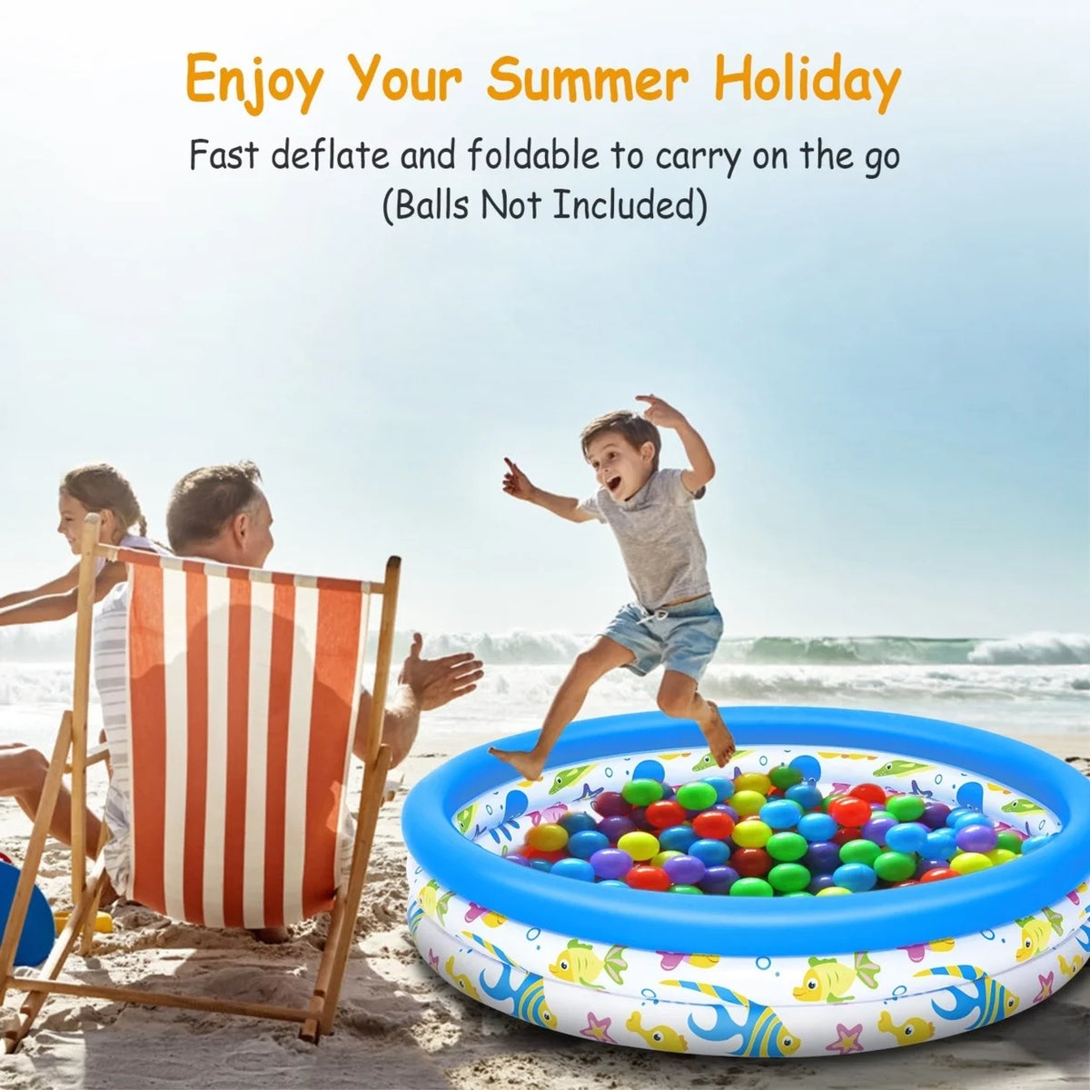 48x10in Inflatable Round Swimming Pool T5569