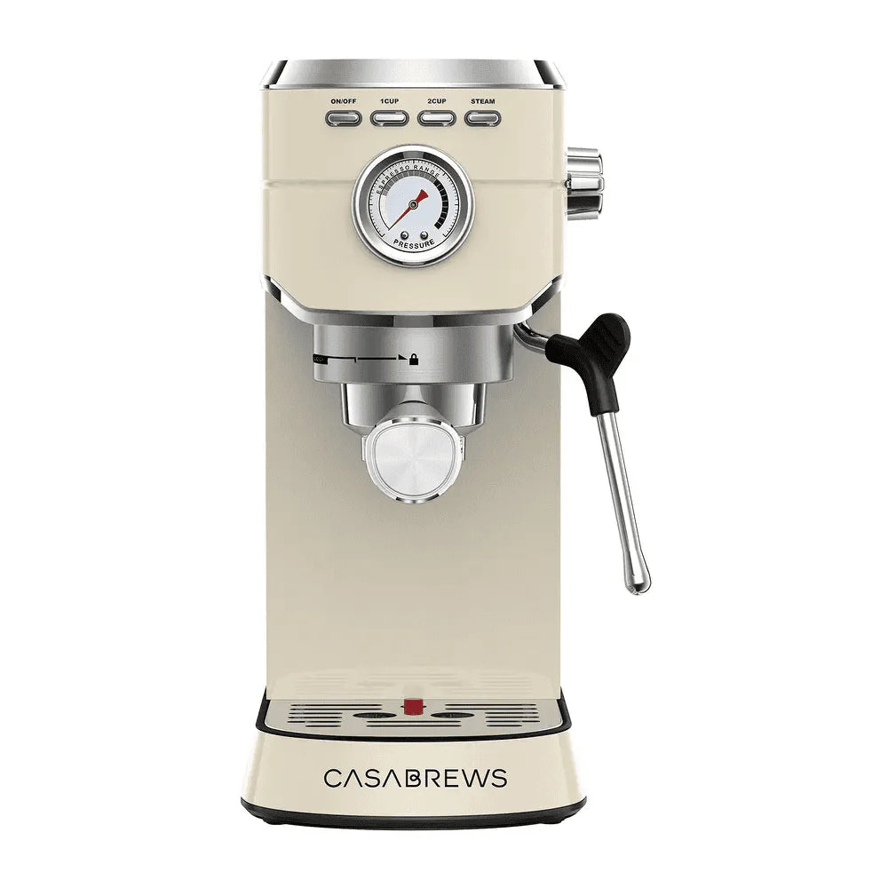 20 Bar Espresso Machine with Milk Frother Steam Wand, Stainless Steel F29421