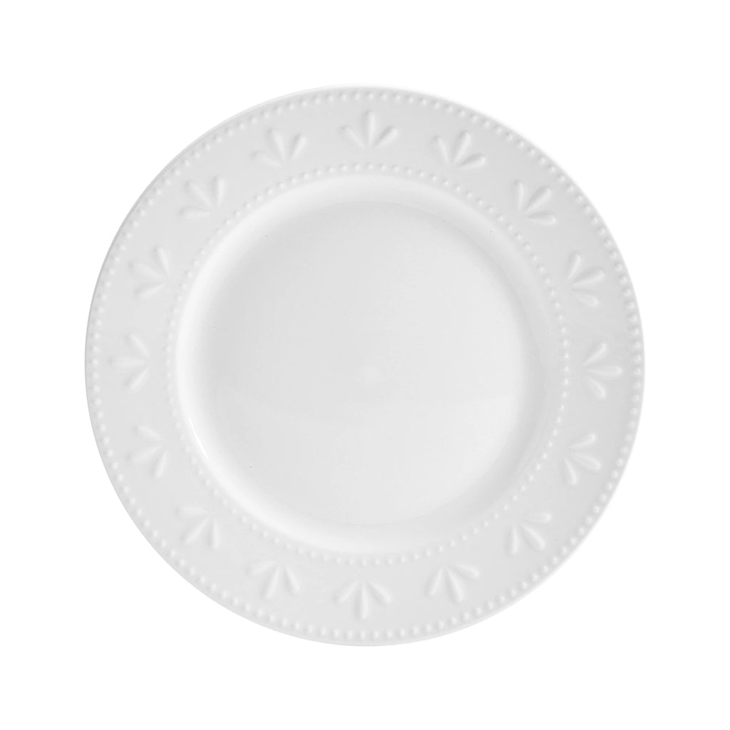 12-Piece White Porcelain Dinnerware Set L292