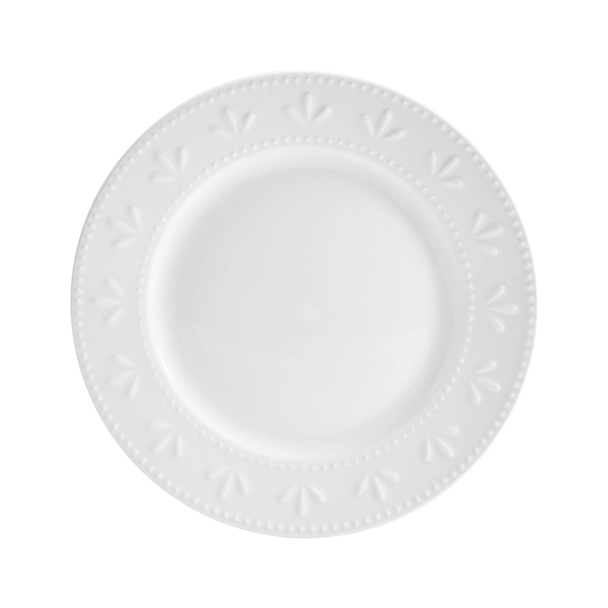 12-Piece White Porcelain Dinnerware Set L292
