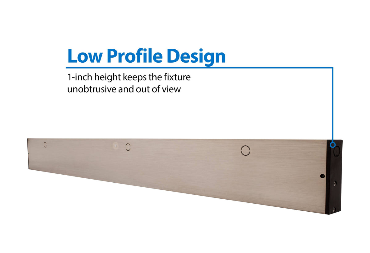 40 in. Nickel Selectable LED Under Cabinet Light G544