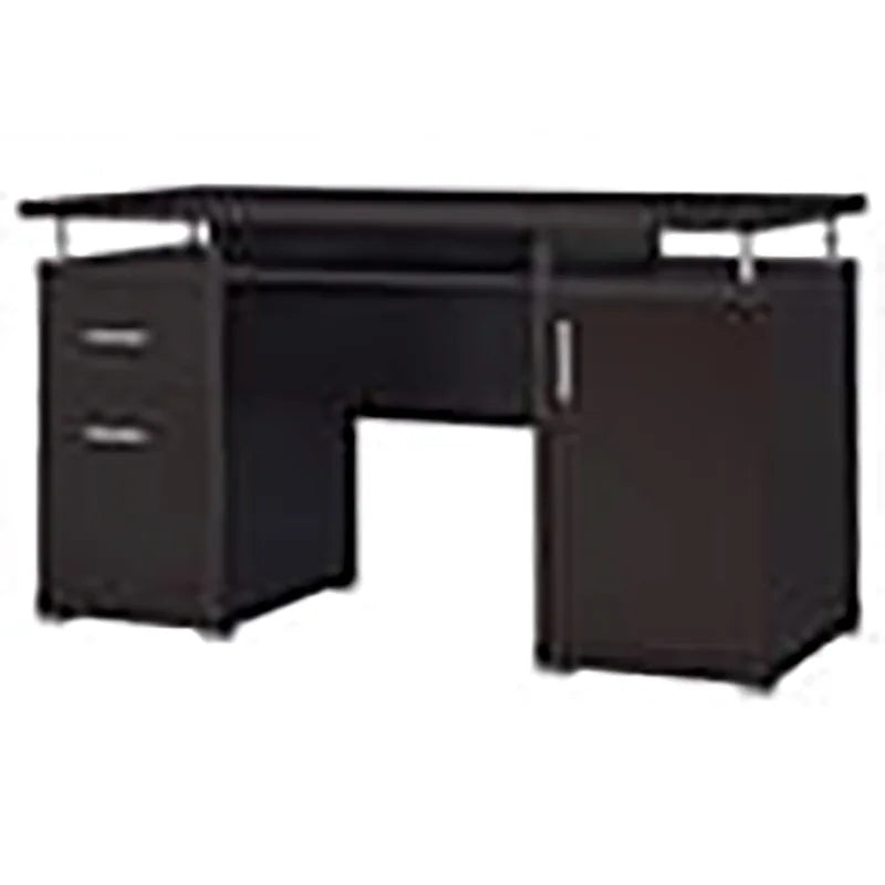 2-Drawer Contemporary Wood Computer Desk T4332