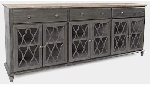 Six Door Grey Accent Cabinet R39997