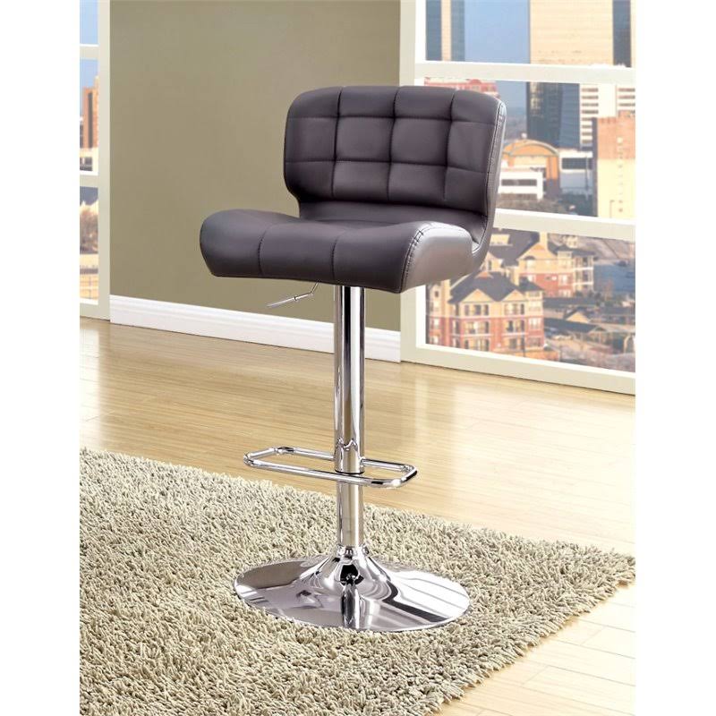 Adjustable Faux Leather Bar Stool Y87929