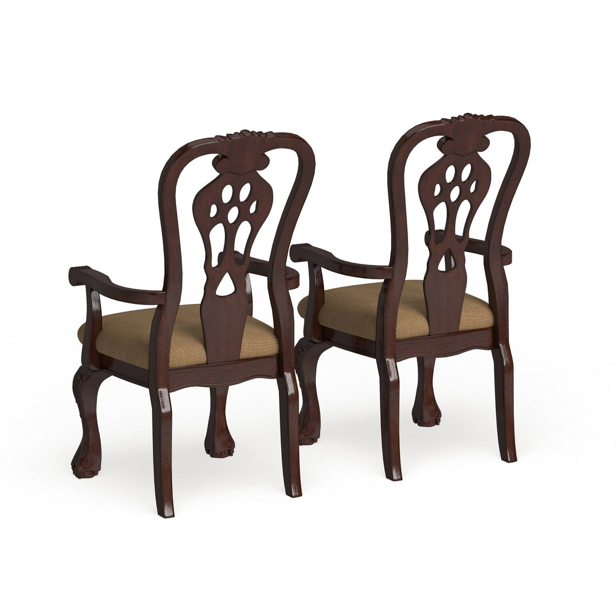 Cherry Arm Chair Set of 2 P21904