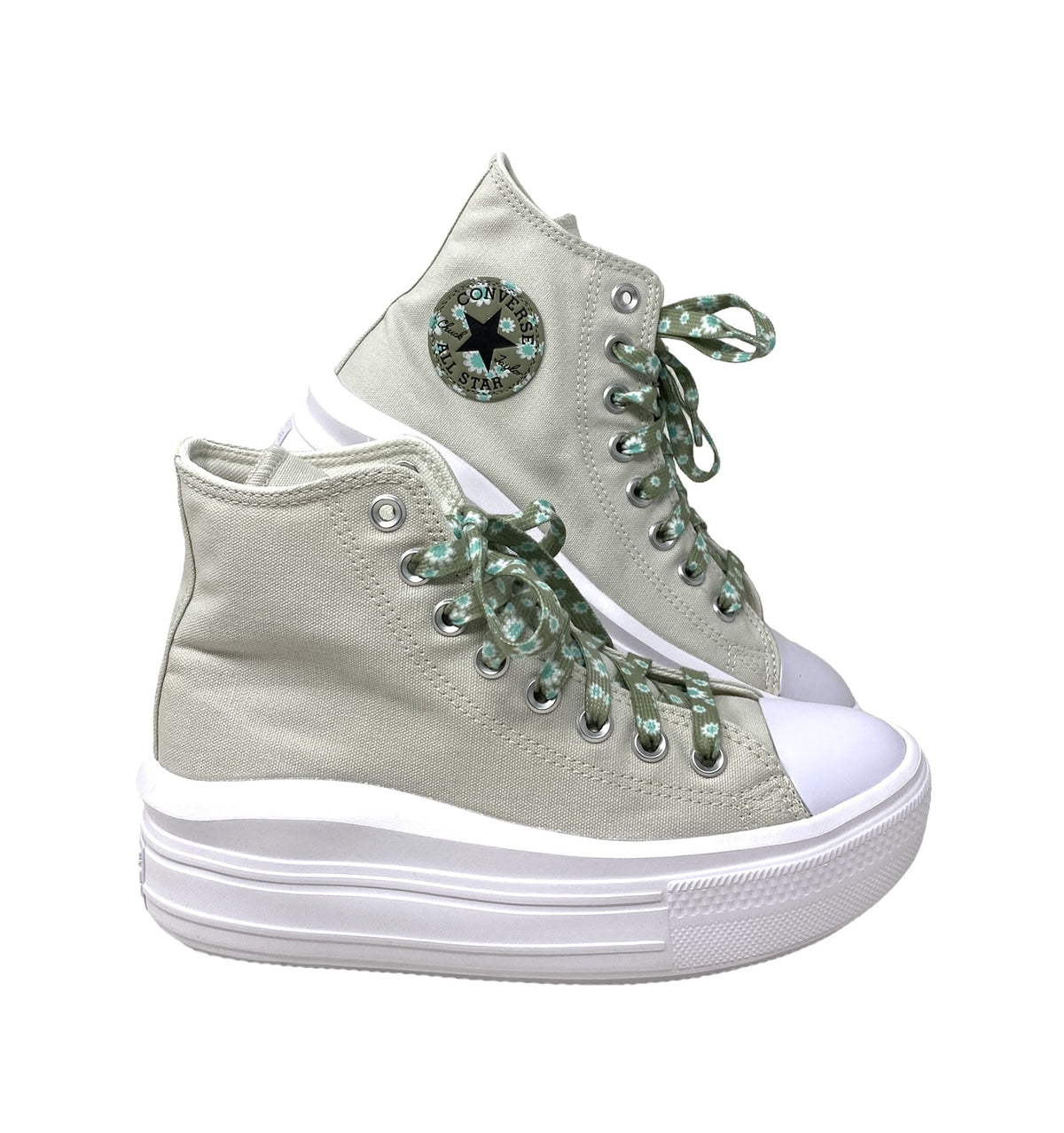 Gray High Top Canvas Sneakers H751714