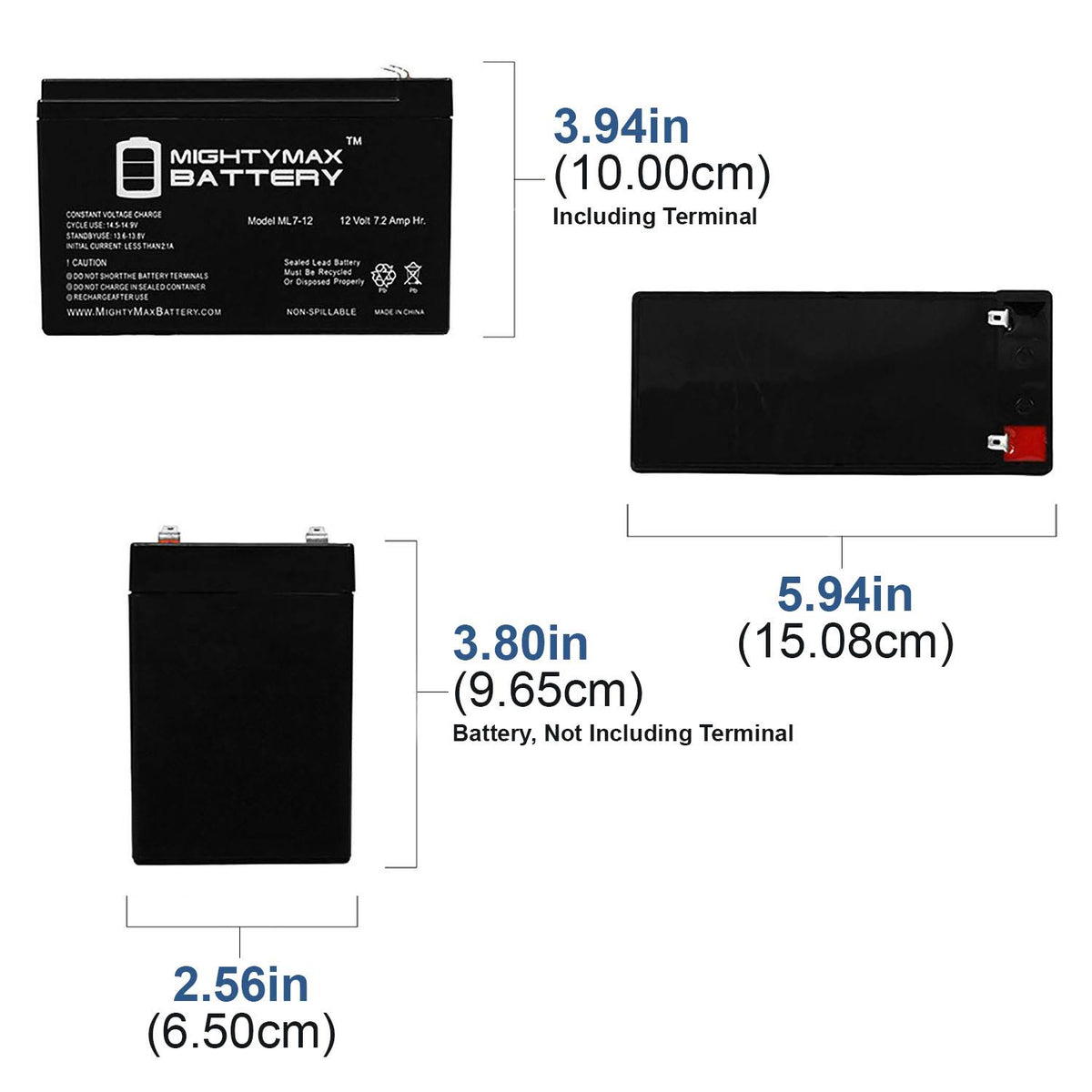 12V 7Ah SLA Battery 10 Pack Z67112