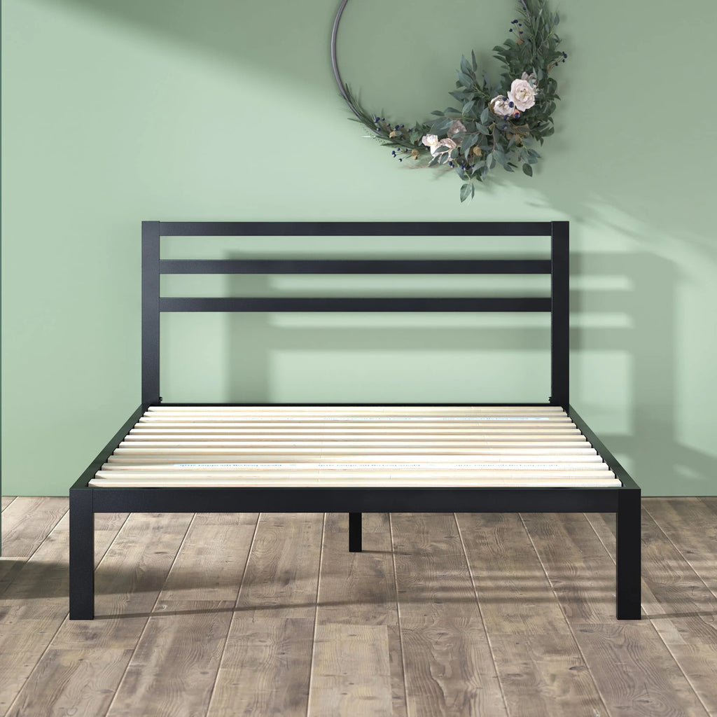 Metal Platform Bed Frame with Headboard B56283