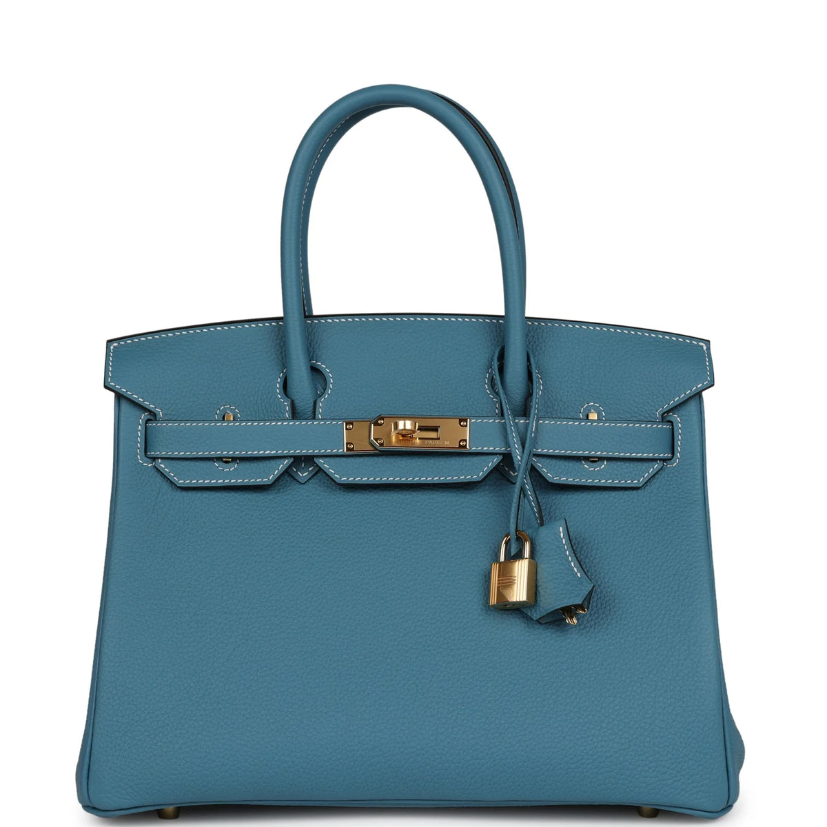 Blue Jean Togo Leather Bag C258448