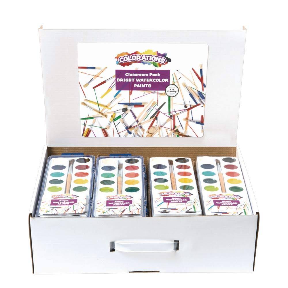 16 Color Watercolor Classroom Pack Set of 40 I2152