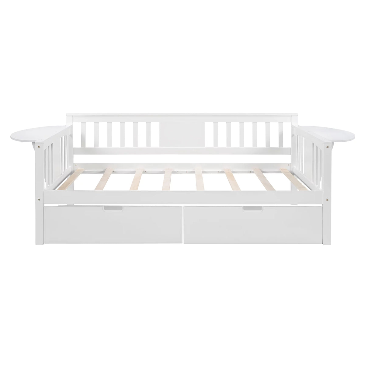 Twin Size White Daybed with Two Drawers P748165