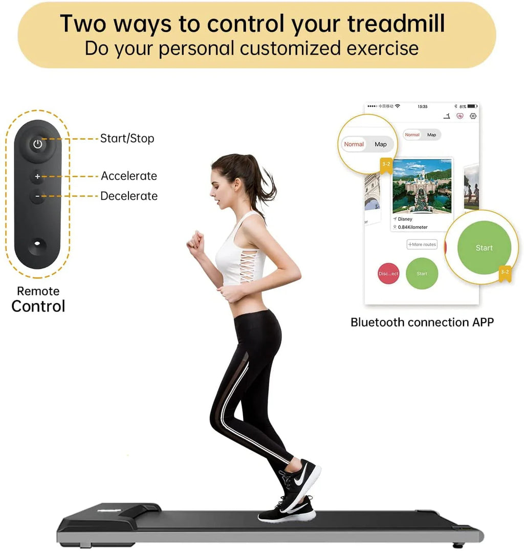 Under Desk Walking Treadmill Compact Portable Mini Treadmill H7556