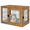 Furniture-Style Dog Crate with Double Doors D453