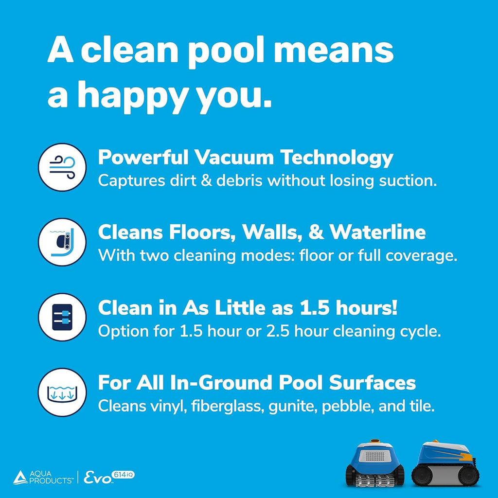 Robotic Pool Cleaner with 60ft Swivel Cable C636