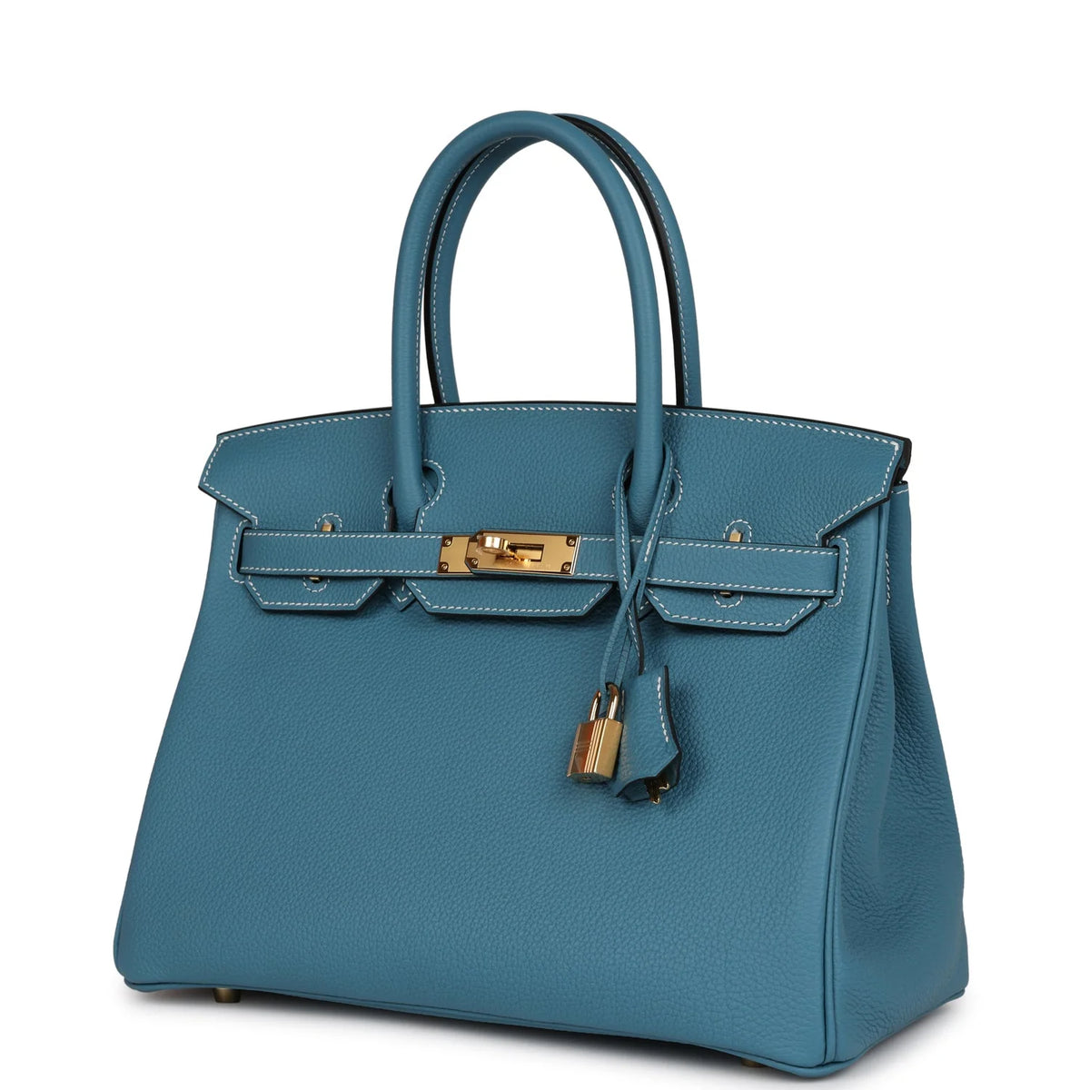 Blue Jean Togo Leather Bag C258448