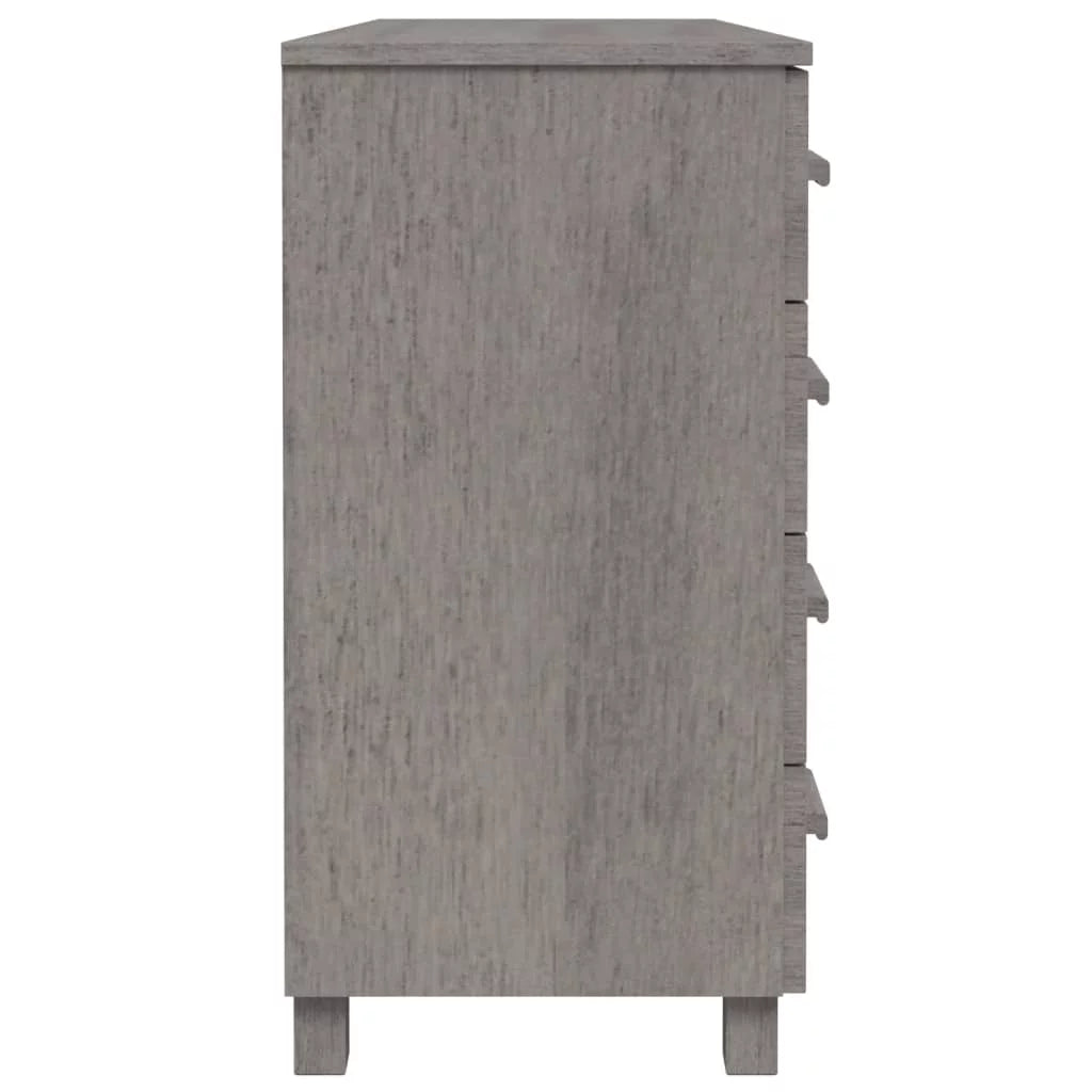 Light Gray Solid Wood Pine Sideboard S768195