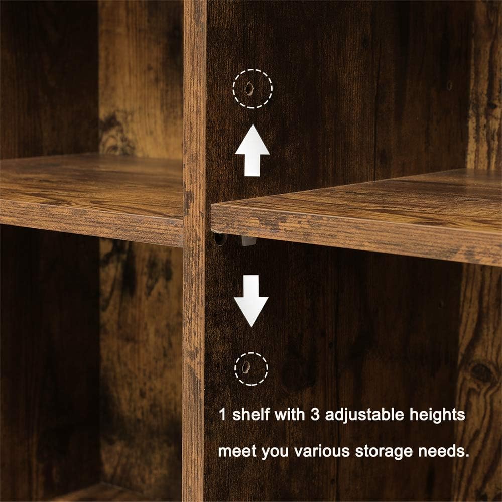 Rustic Brown Free Standing Storage Cabinet with 2 Doors T466