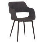 Charcoal Open Back Dining Accent Chair T385